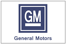 The General Motors (GM) Logo to represent our collection of GM forklift engines for sale 
